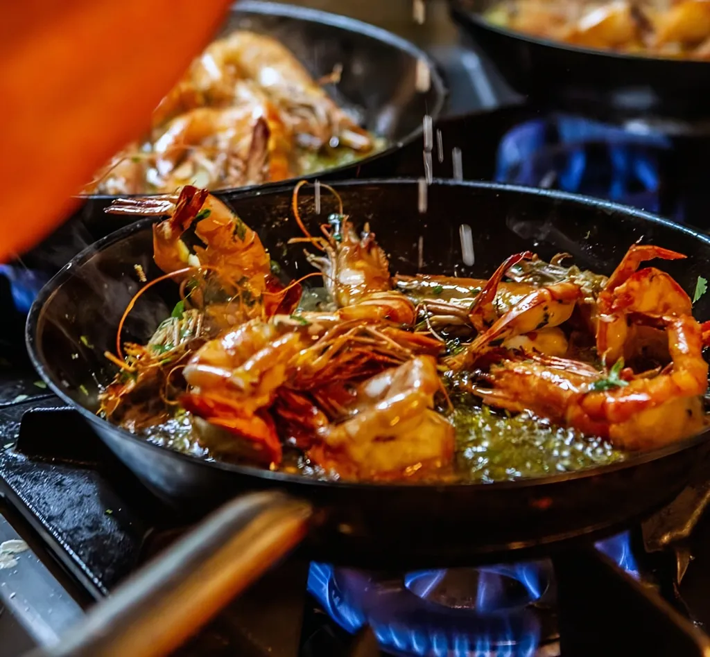 grilled shrimp and cannabis-infused iced tea grilled shrimp and cannabis-infused iced tea