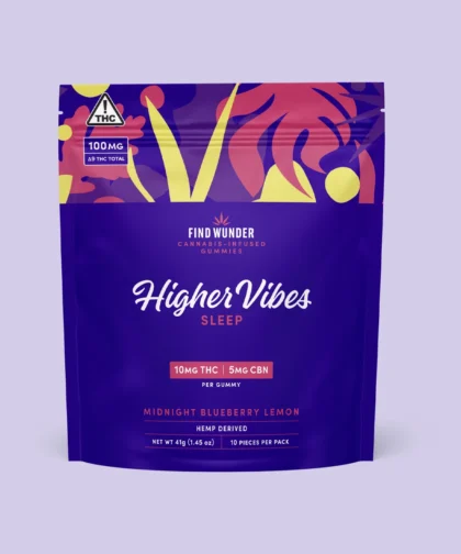 Midnight Blueberry 10mg THC cannabis-infused gummies