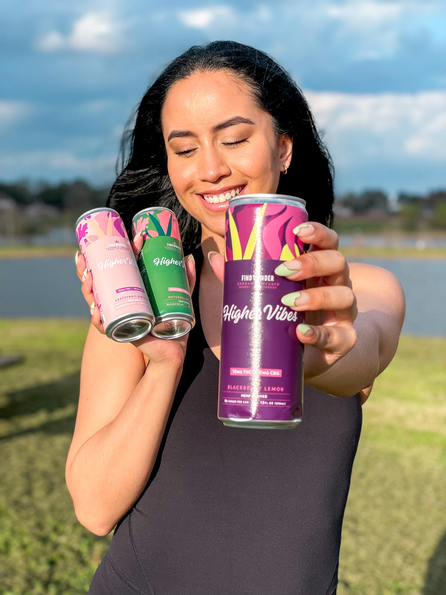 Woman THC Drink